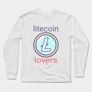 Litecoin lovers: Pastel Litecoin Devotee Symbol Long Sleeve T-Shirt